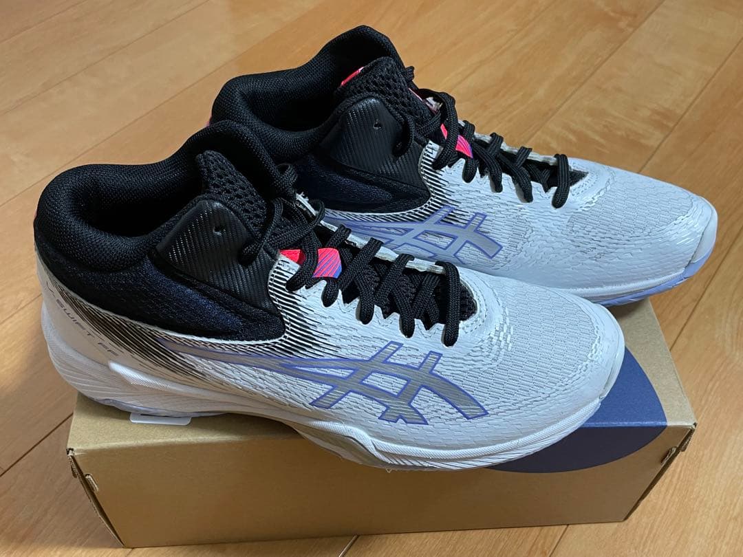 ASICS バレーボールシューズ ホワイト/ブラック/ピンク