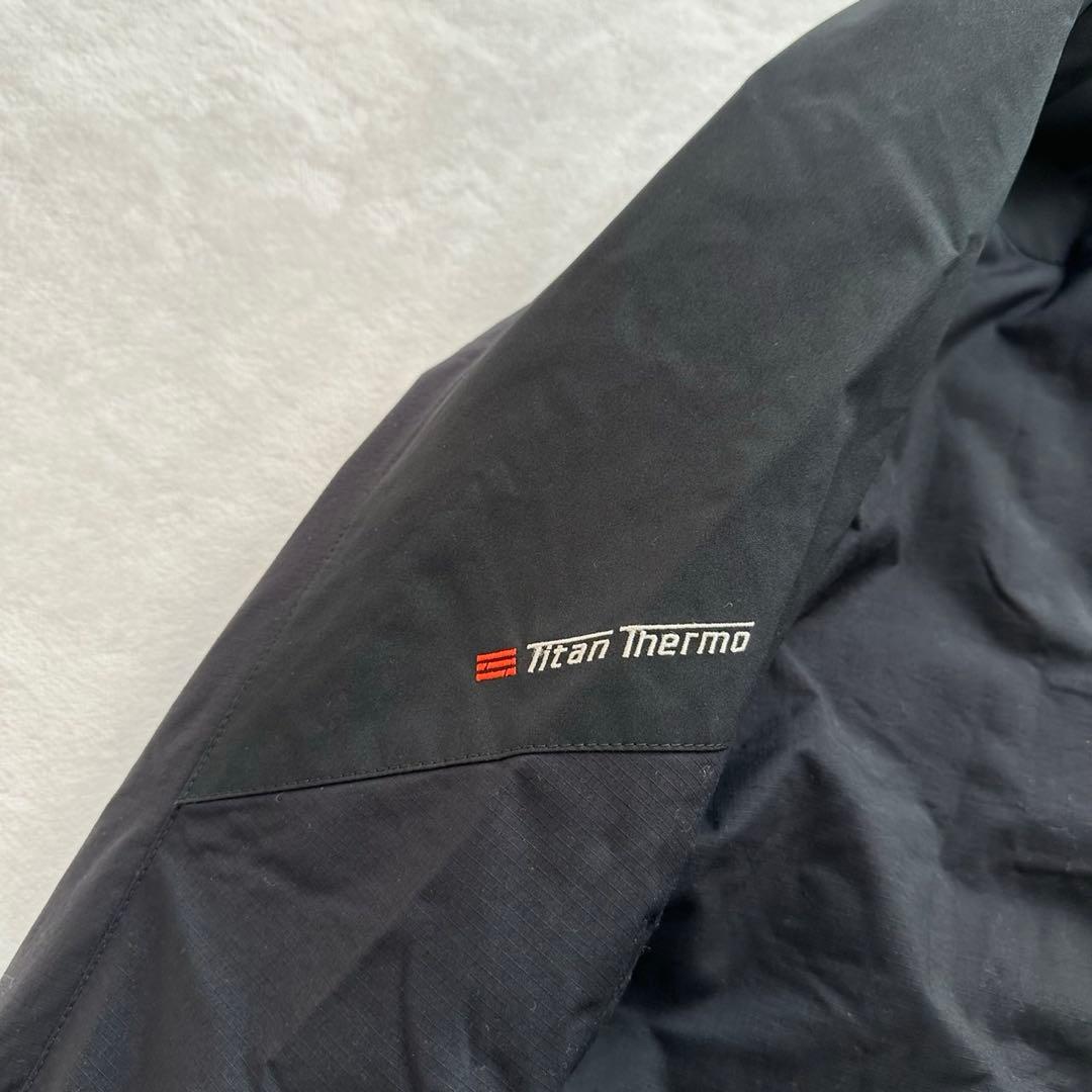 デサント オルテライン　スキーウェア（L相当）黒　裏起毛　ナイロン