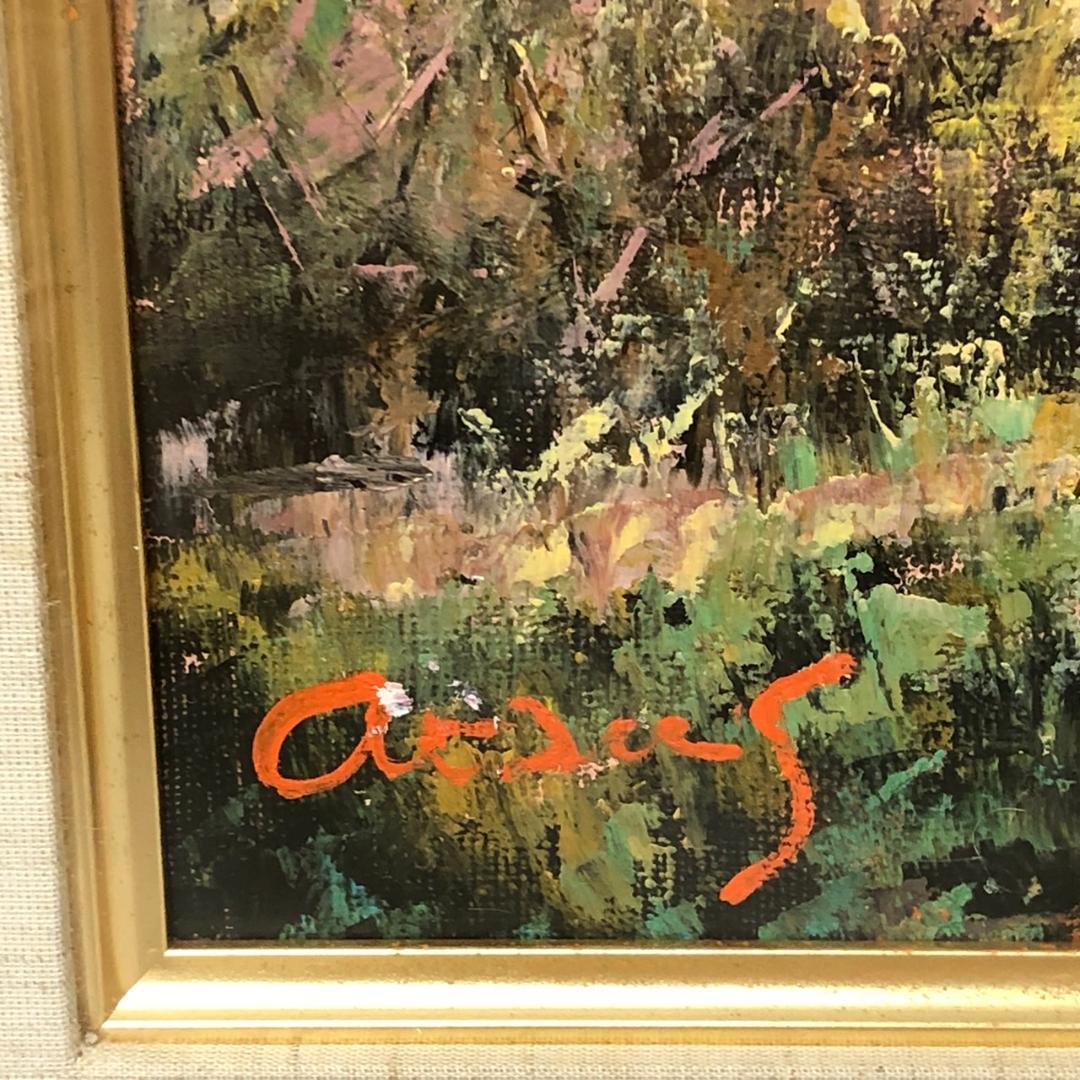 佐藤あつ子　「白川郷の秋」　油彩　F４号　一枚の繪