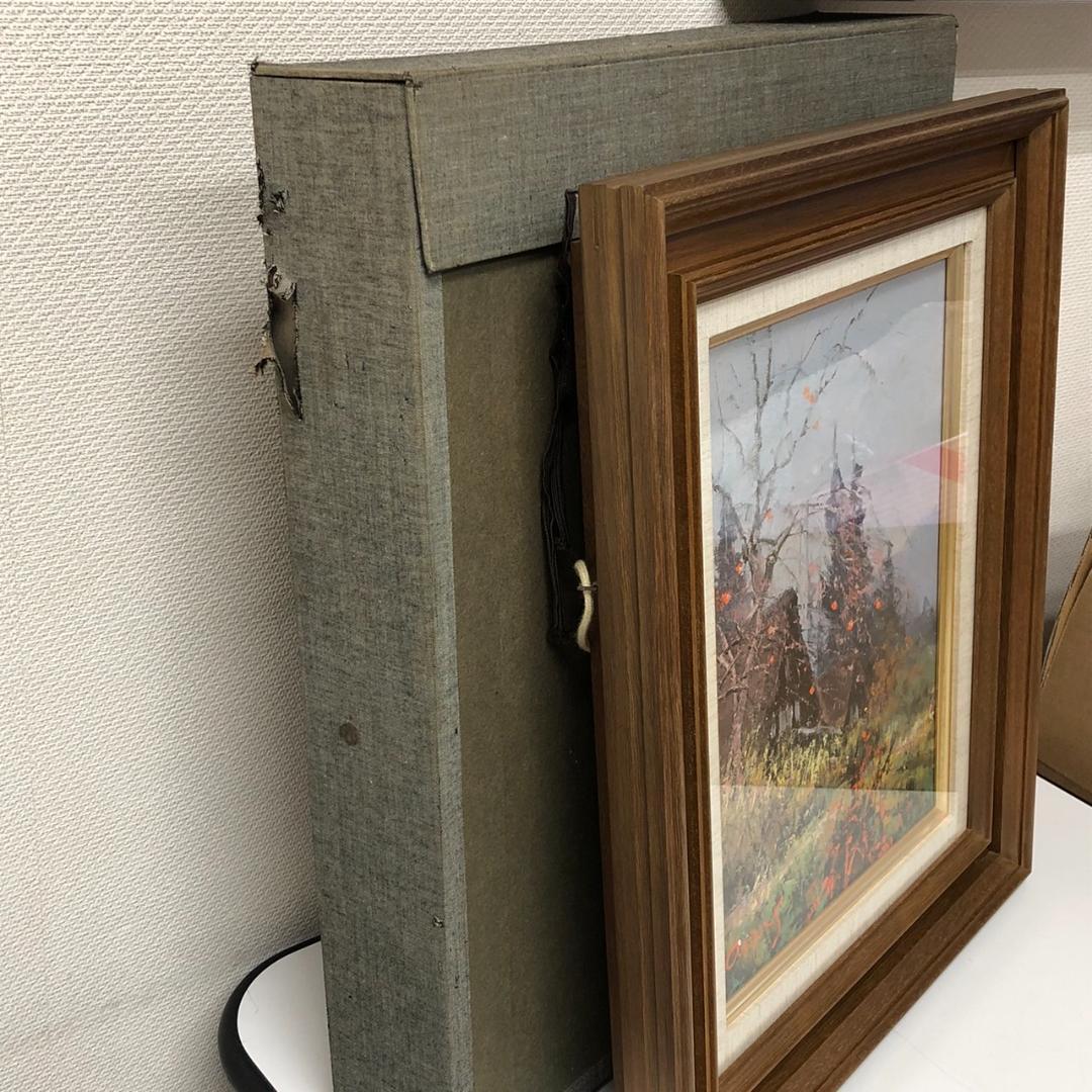 佐藤あつ子　「白川郷の秋」　油彩　F４号　一枚の繪