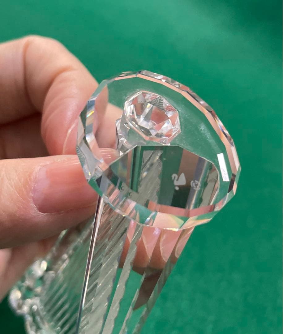 スワロフスキー　クリスタル置物　ハープ