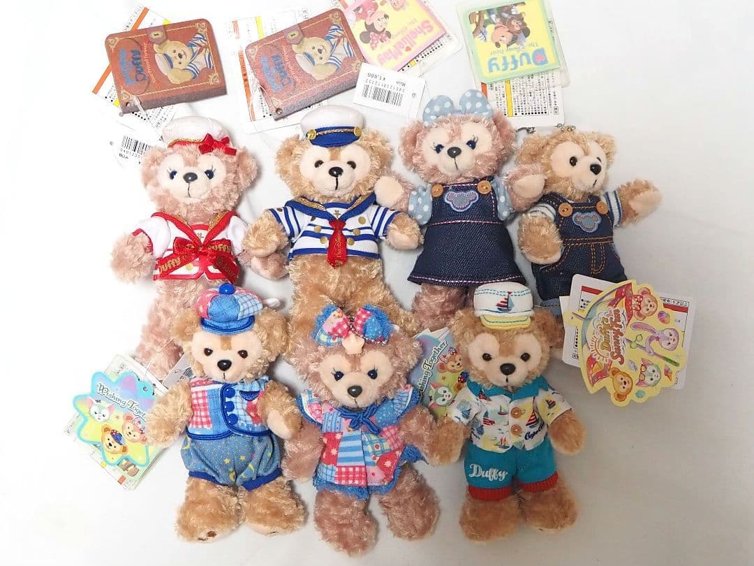 希少　ダッフィー シェリーメイ ぬいぐるみバッジ 15周年　シュタイフ