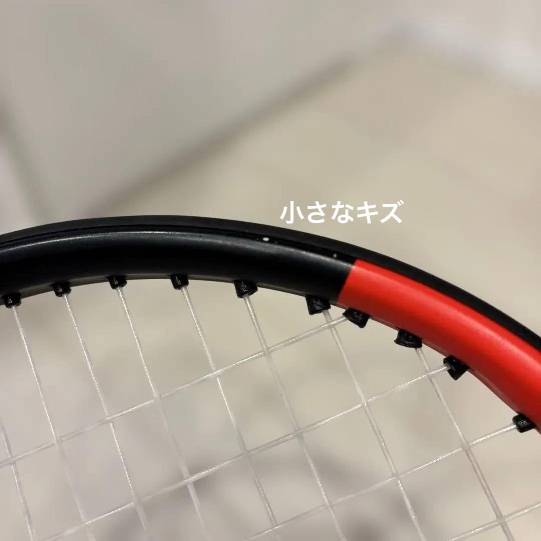 美品　DUNLOP CX400 テニスラケット 赤黒