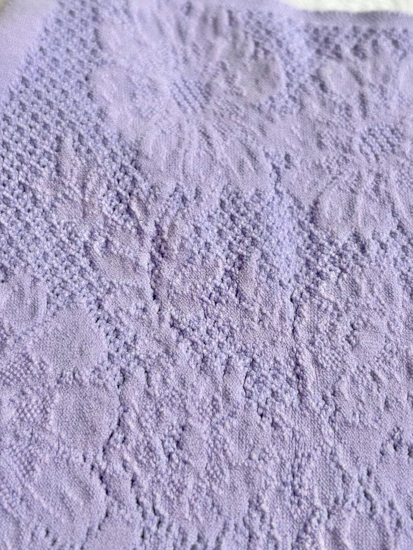 【新品】スクエアネック 後ろリボン 長袖 ノーソーイングニット チャコット