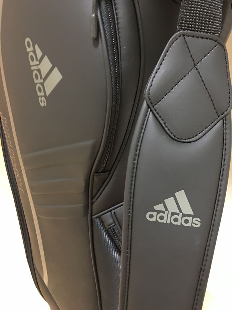 【新品未使用】アディダス ゴルフ XA217 マットPU キャディバッグ 黒