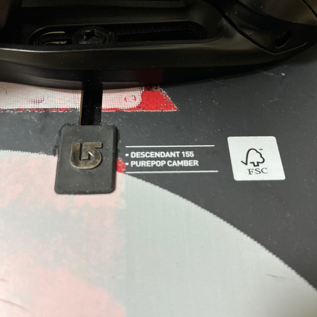 BURTON DESCENDANT 155 × BURTON CARTEL M