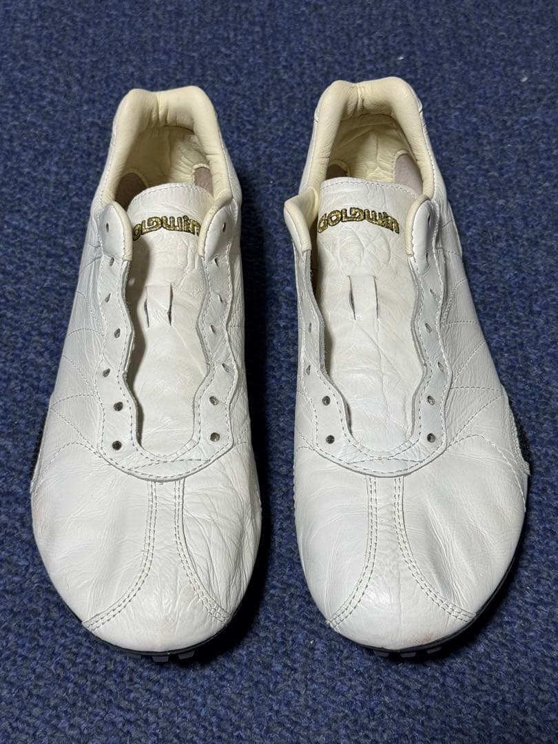 GOLDWIN カンガルー革のホワイト 陸上競技スパイク 短距離用 26.0cm