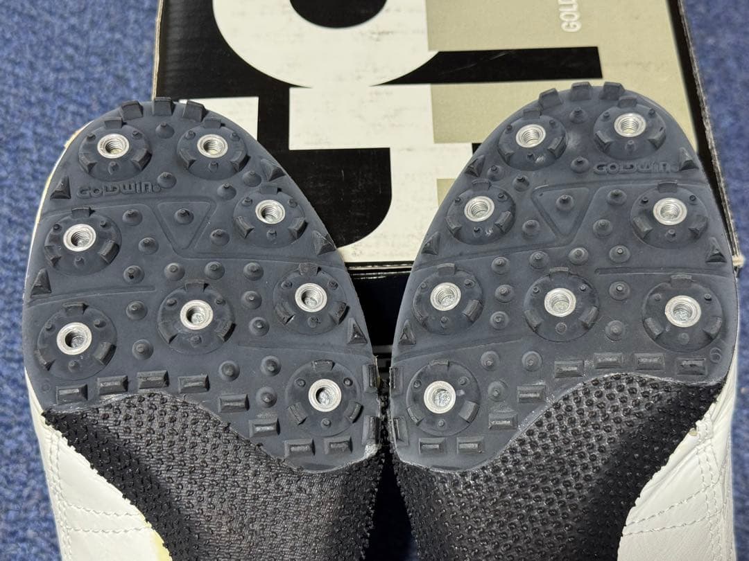 GOLDWIN カンガルー革のホワイト 陸上競技スパイク 短距離用 26.0cm