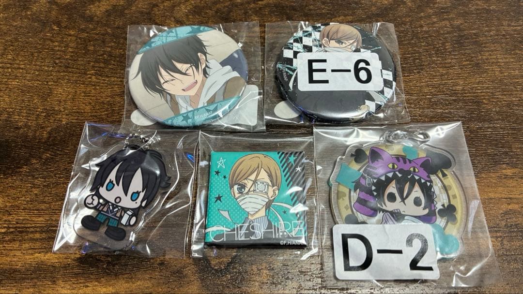 覆面系ノイズ　⭐︎杠花奏　ユズ⭐︎ 缶バッジ　くじ　アクキー　5個セット