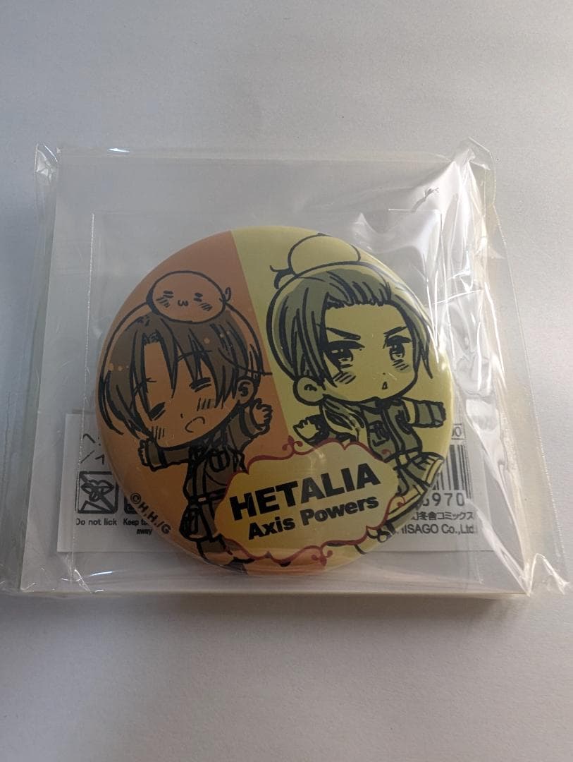【未開封】ヘタリア Axis Powers ペア缶バッジ 4点セット