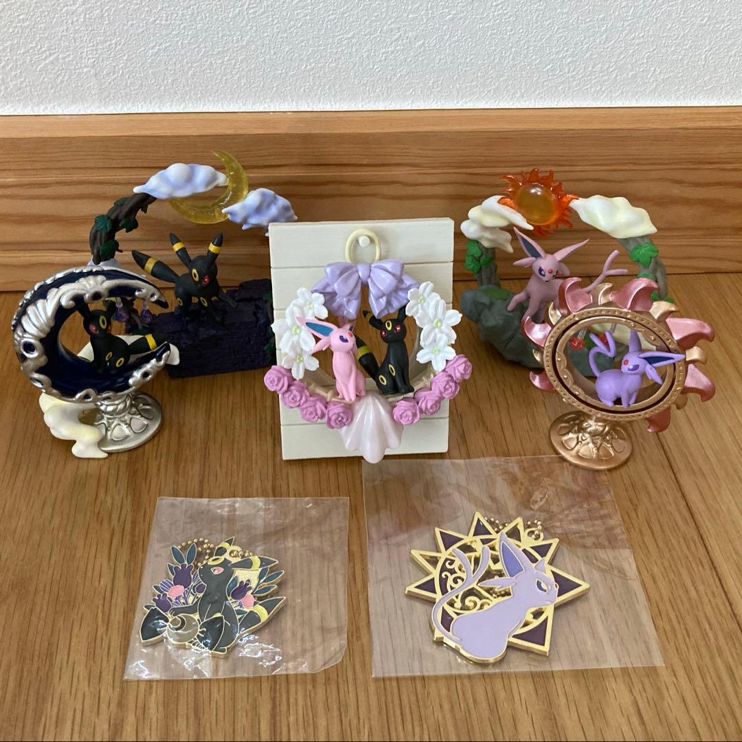 ポケモン　ブラッキー　エーフィ　フィギュア　キーホルダー　リーメント　一番くじ