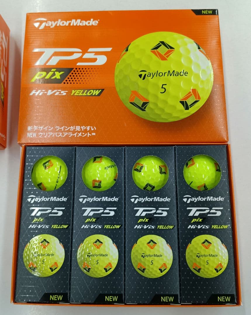 TaylorMade TP5 pix Hi-Vis Yellow 2ダース