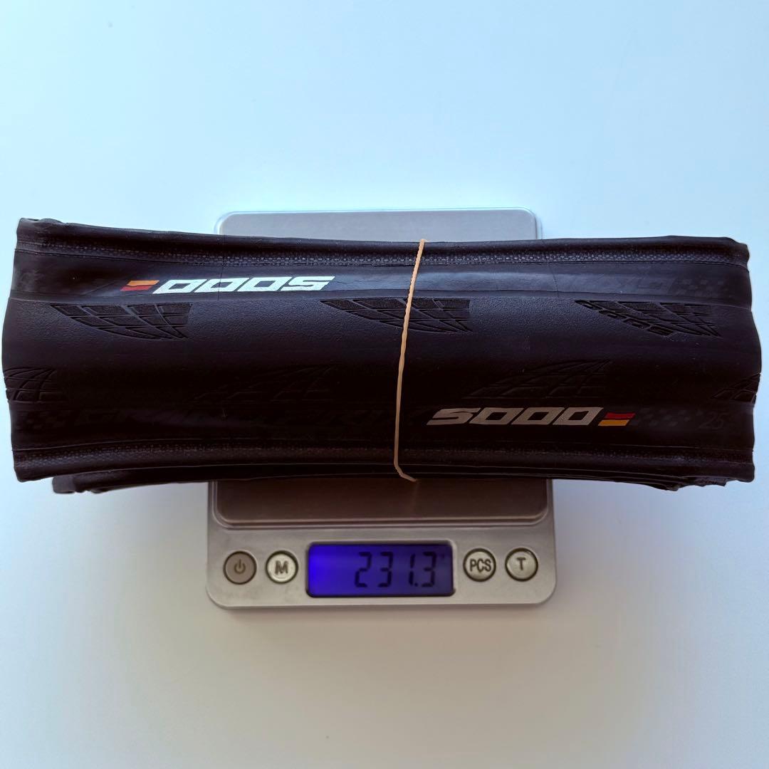 コンチネンタル　GP5000 25c クリンチャー　二本セット　100キロ走行