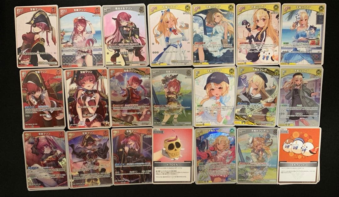 ホロカ　宝鐘マリン　不知火フレア　デッキパーツ　ホロライブカードゲーム