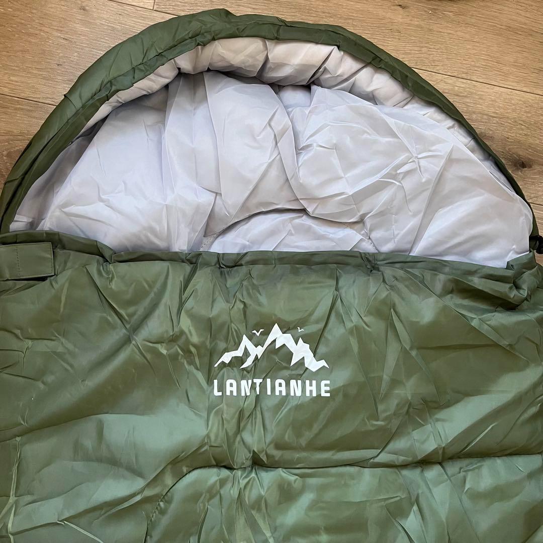 寝袋 4個 シュラフ 新品 封筒型 車中泊 軽量 アウトドア キャンプ 防災