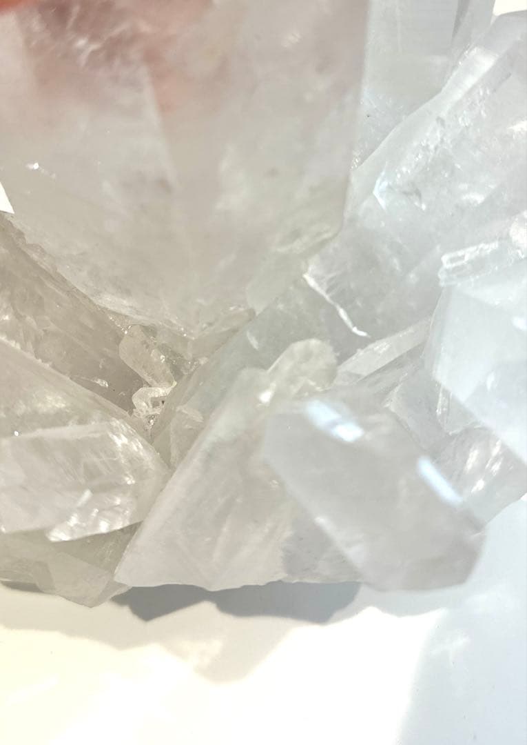 超特大・虹入り　ブラジリアンクォーツ　クラスター　クリスタル　クリアクォーツ