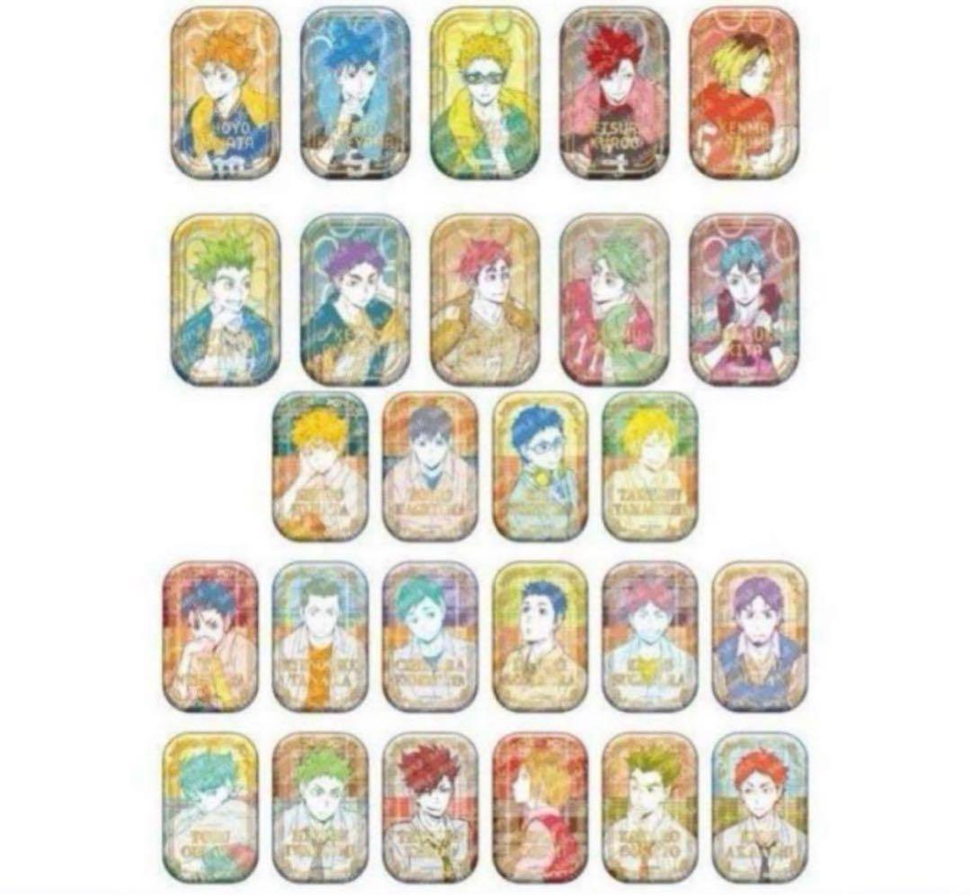 ハイキュー！！スクエア缶バッジ オフショット × カラー第一弾 第二弾セット
