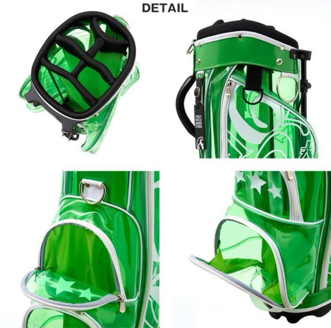 【新品】フランク三浦 スケルトン キャディバッグ ブルー