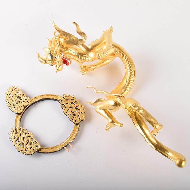 仏教美術　彩色木彫　二十八部衆像　難陀龍王像　歓喜龍王像　仏像　U　R7777B