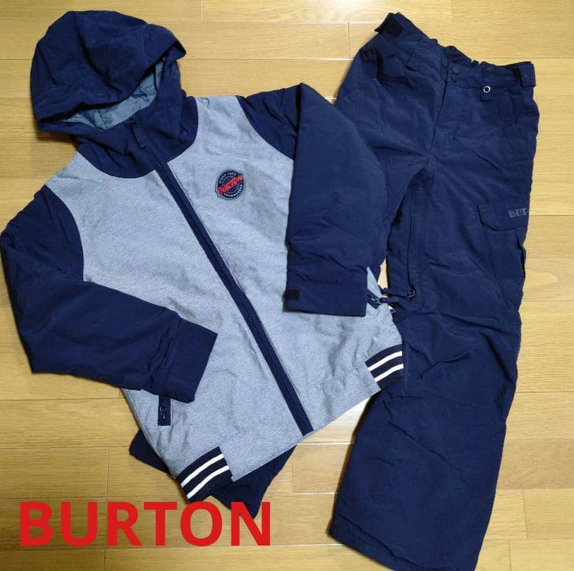 Burton 子ども用スノーボードウェア上下セット　120cm、140cm
