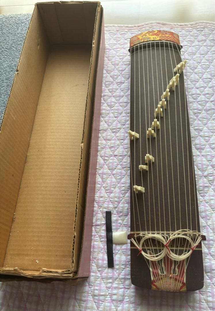 アンティーク！新品箱入り！ミニチュア　琴 13弦