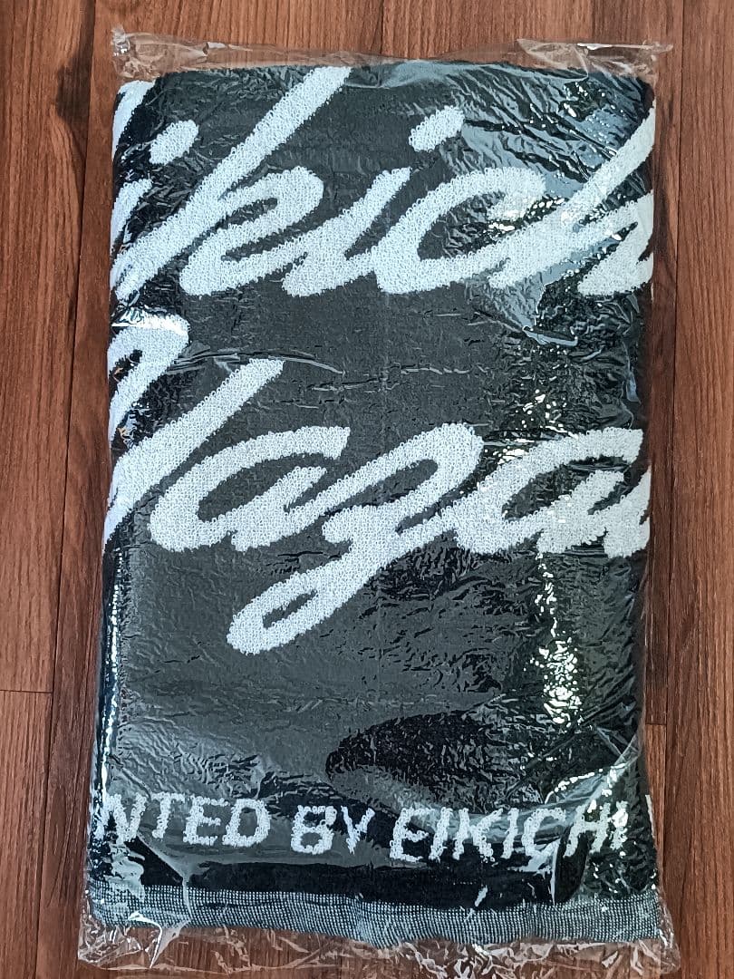 【未使用】矢沢永吉 スペシャルビーチタオル SBT （顔 ）リバーシブル 黒/白