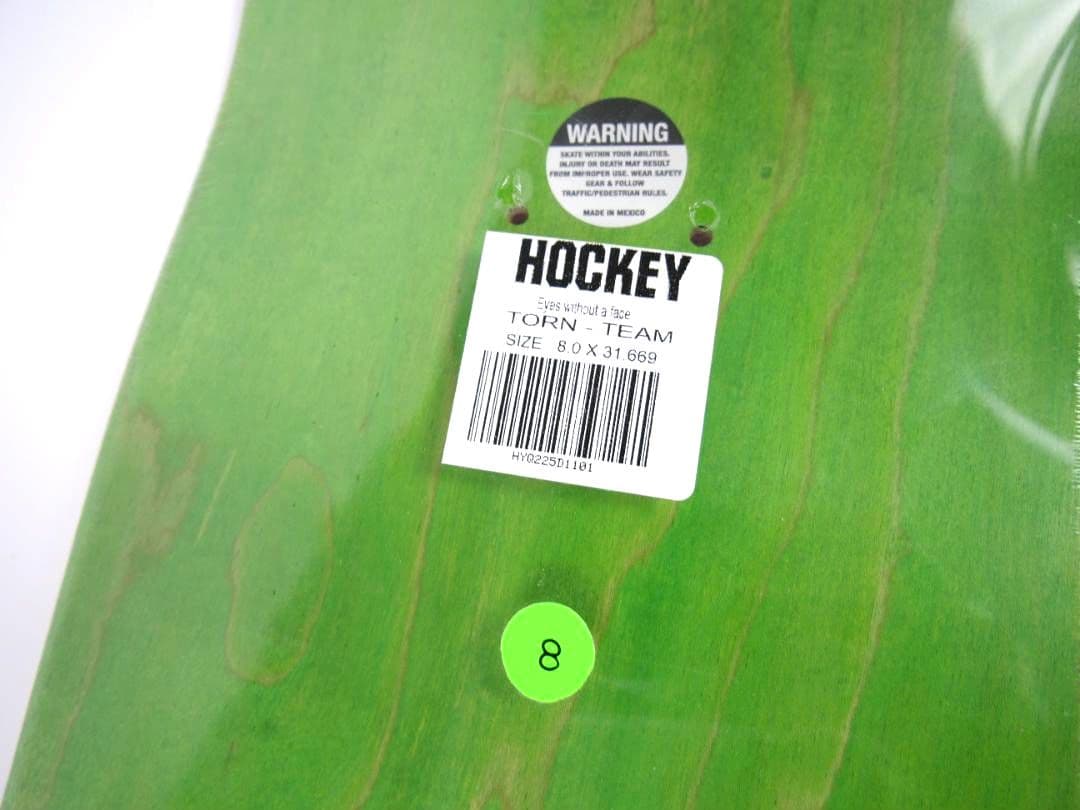 HOCKEY 8.0 スケボーデッキ TORN TEAM 新品 デッキテープ 付