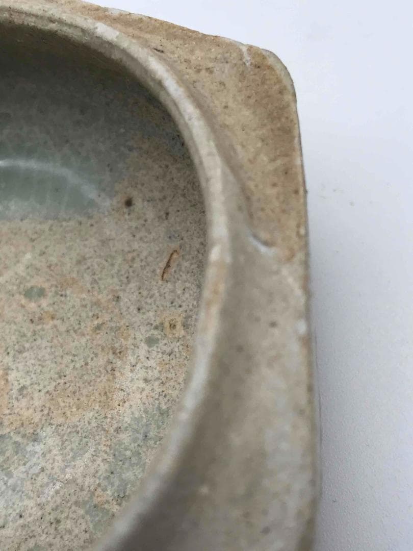 北宋時代　青白磁貼花花文合子　香盒　香合　影青　茶道具　香道具(F-55)