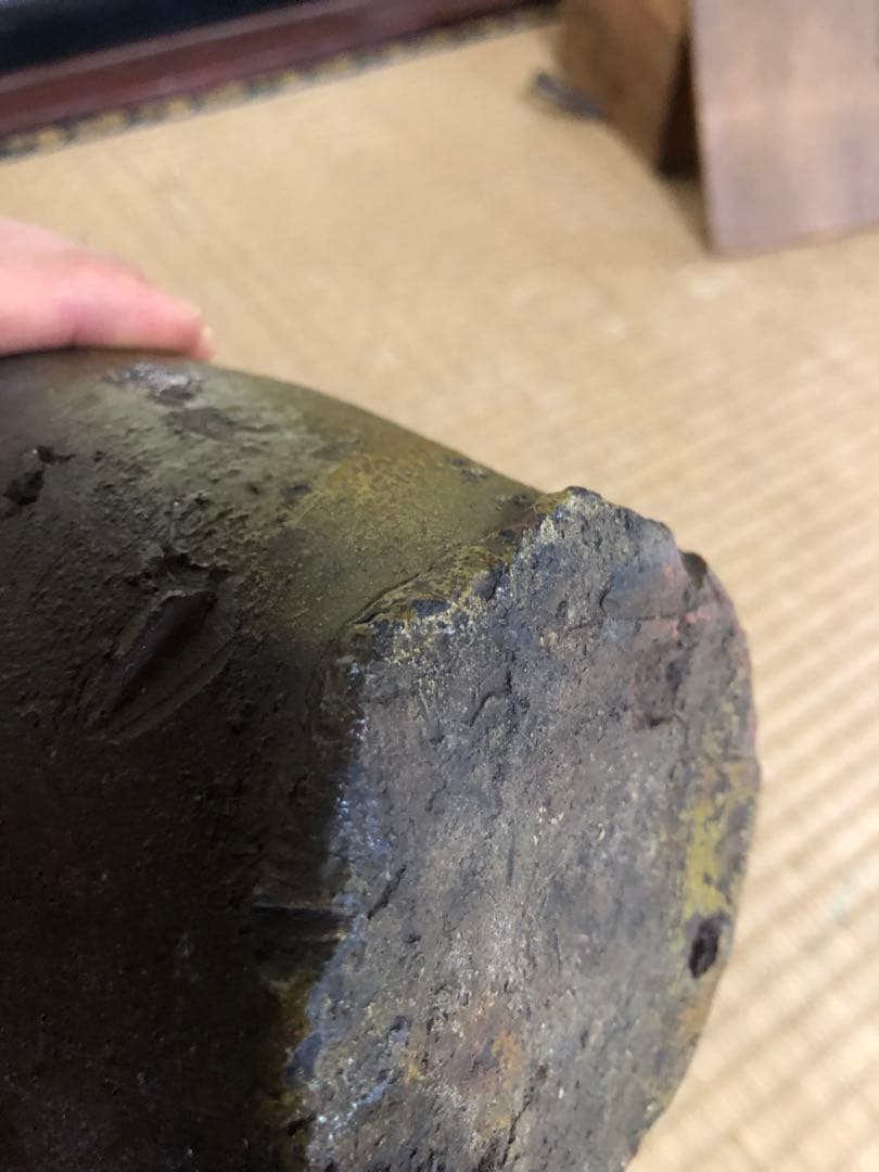 古い南蛮の壺 鬼の腕 骨董民芸茶道具花器