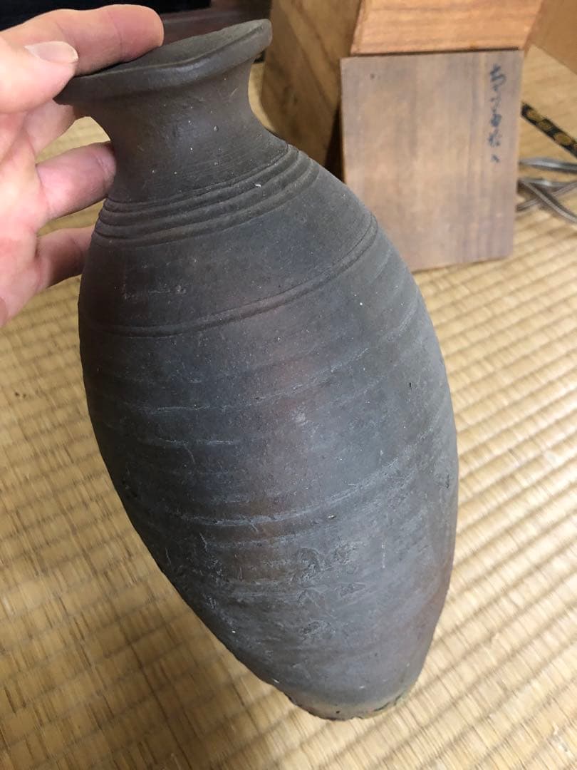 古い南蛮の壺 鬼の腕 骨董民芸茶道具花器