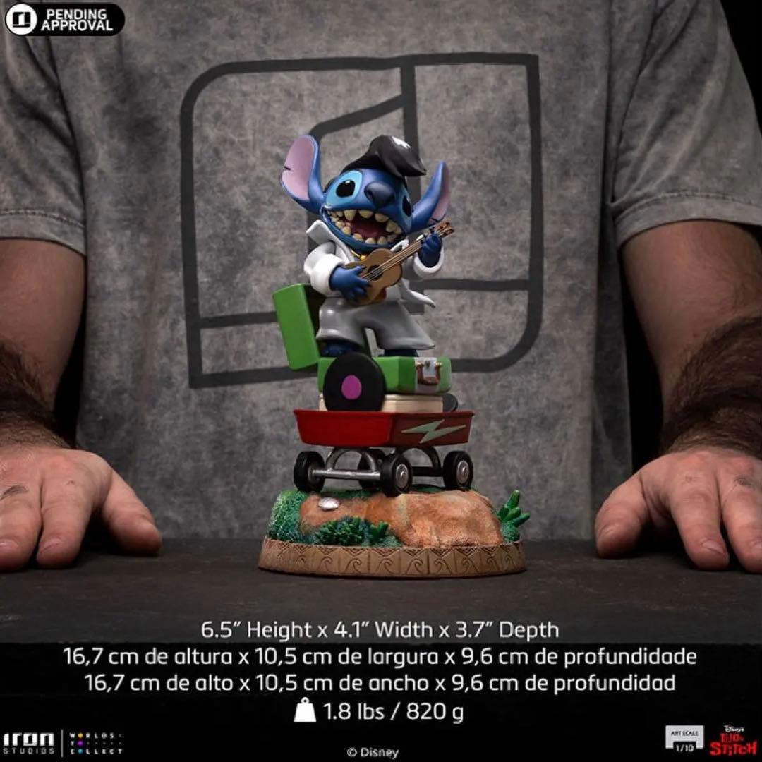 【アイアンスタジオスタチュー】　1/10スケール　スティッチ（エルヴィス）新品‼️