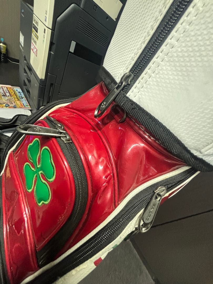 BALDO キャディバッグ ホワイト グリーン レッド