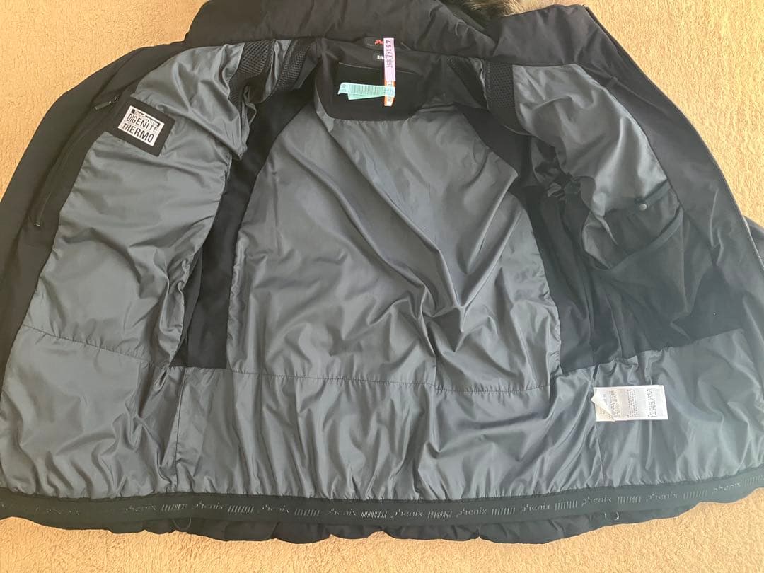 phenix 黒 ファー付きジャケット 男性用