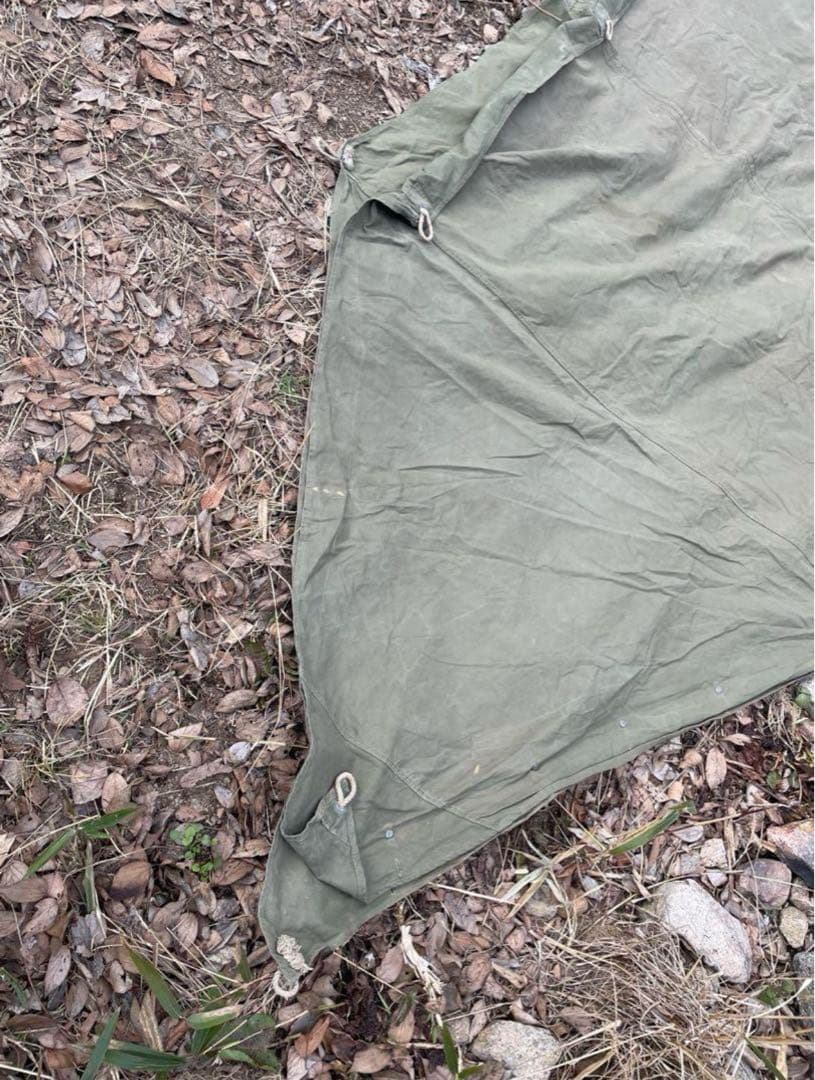 超激レア　40’s US シェルターハーフ　パップテント　軍幕　ビンテージ