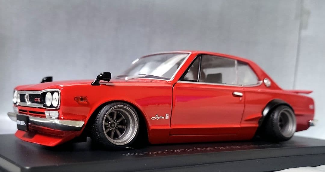1/24　スカイライン改　ハコスカ2Dr　GT-R　ワタナベ　ホイール　深リム