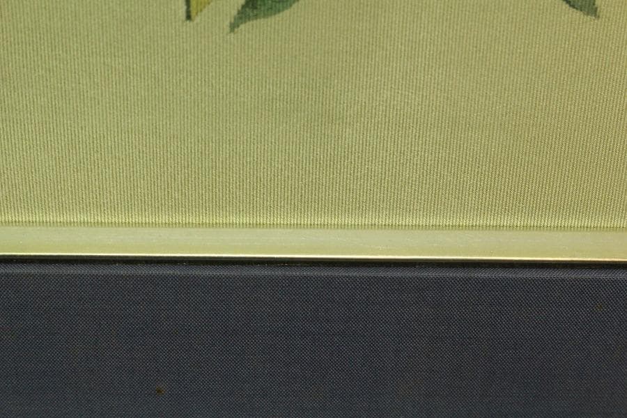 山口華楊 図案 染め裂 額装 西陣 呉服屋蔵 美品(K-LC933)