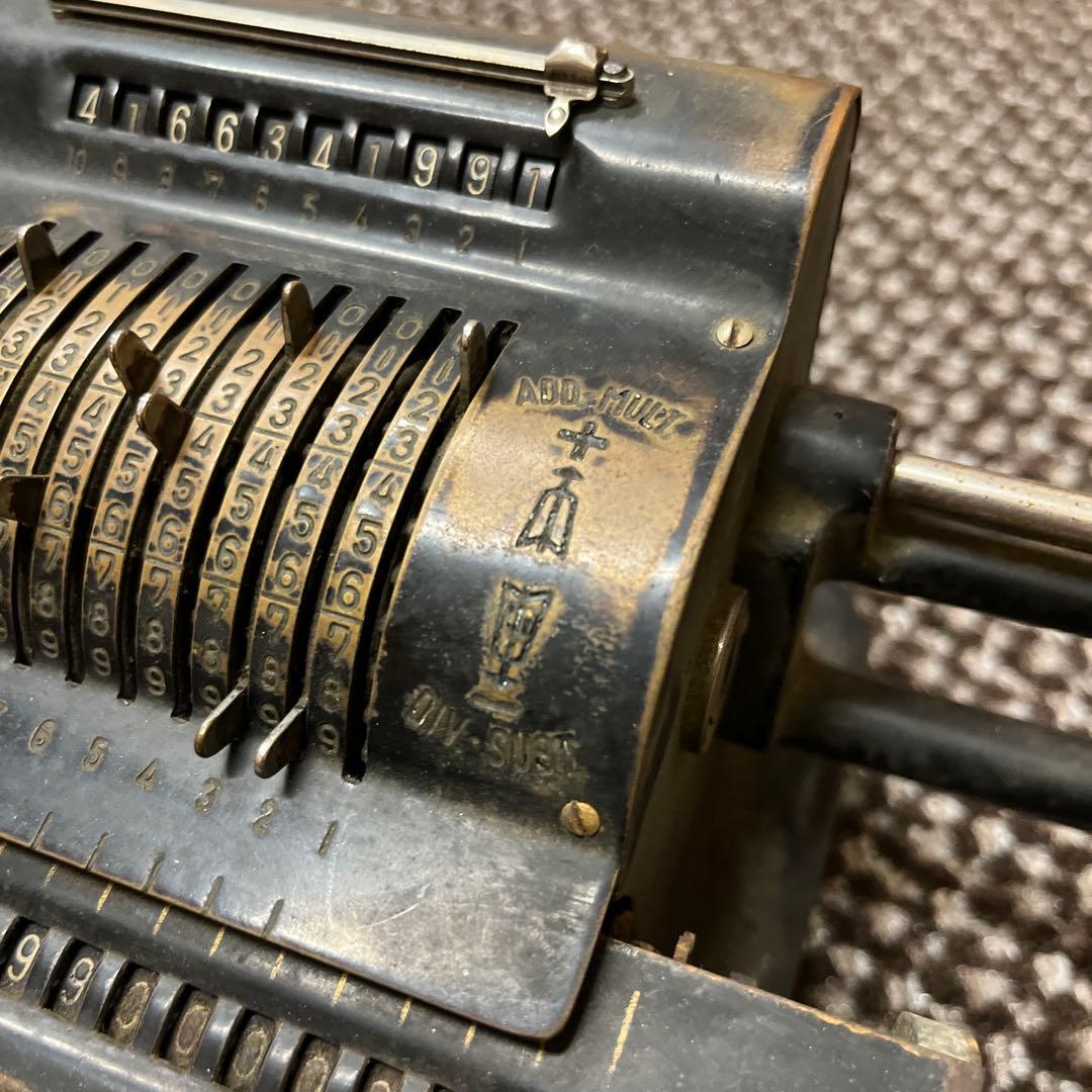 昭和レトロ　アンティーク雑貨　計算機　手動計算機　Tiger タイガー