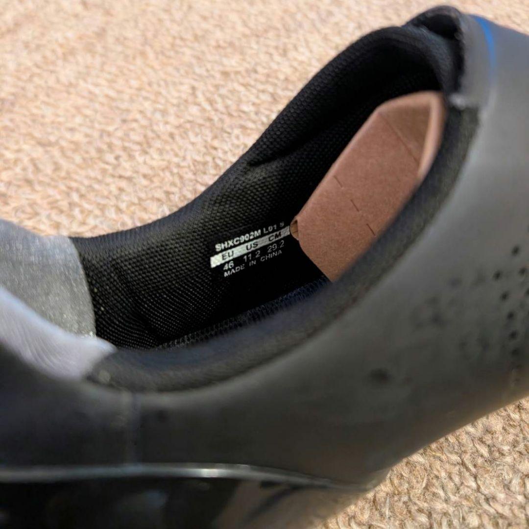 シマノS-PHYRE XC9クロスカントリーシューズ 黒 収納袋付き29.2cm