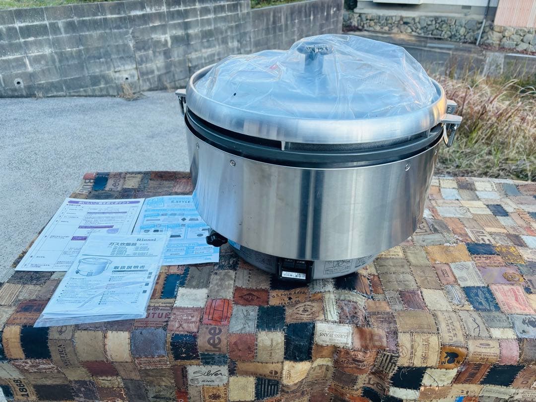 L91★Rinnai★未使用品 ガス炊飯器 業務用 5升焚き 都市ガス 取説付