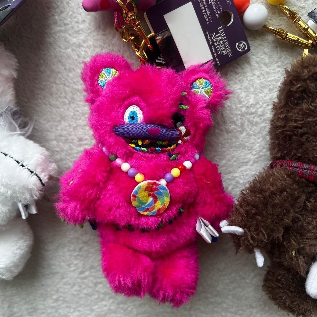 お顔厳選✨ハミクマ　ブラッシュキーチェーン　コンプ4体セット　ユニバ　USJ