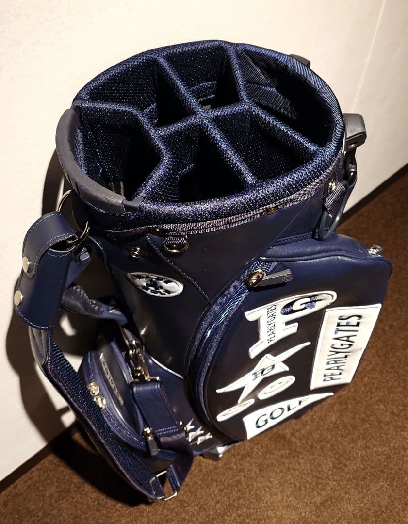 パ*コ様 【美品】PEARLY GATES キャディバッグ89ネイビー・スタンド