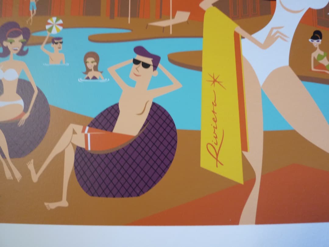 Shag シャグ シルクスクリーン　Riviera Retreat　サイン入り