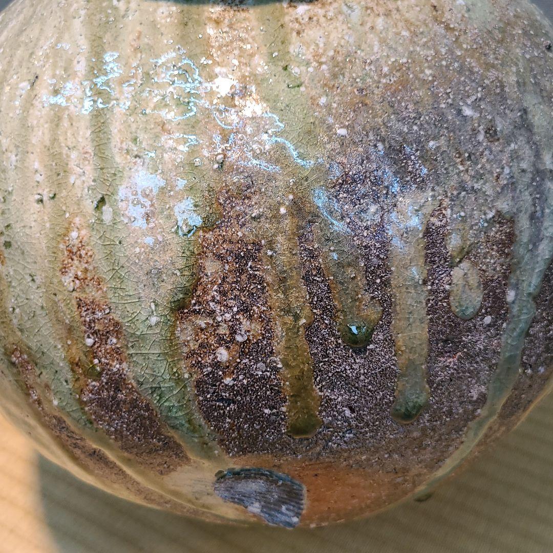 信楽焼 古谷和也作 壷 径1尺1寸（約33cm） 共箱なし 本物保証