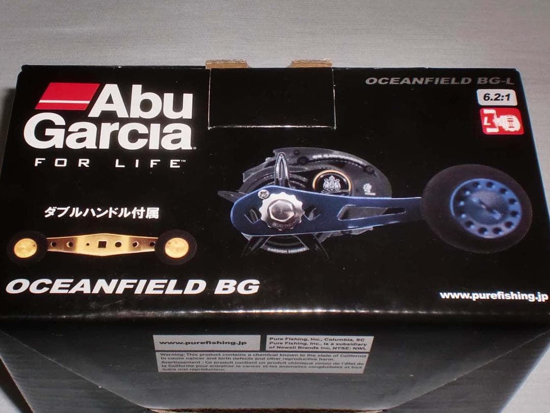 アブガルシア（Abu）オーシャンフィールドＢＧ『左巻き』スペアハンドル付き　新品