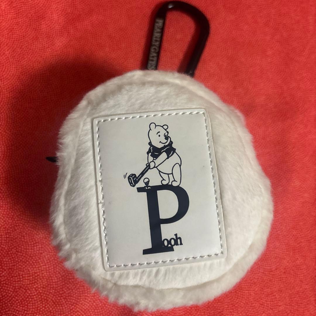 パーリーゲイツプーさんポーチ カラビナ付き　ゴルフボール入れ