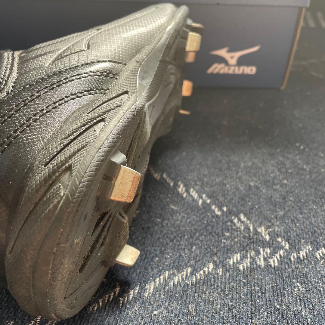Mizuno 野球シューズ 25.5cm黒色 合成皮革