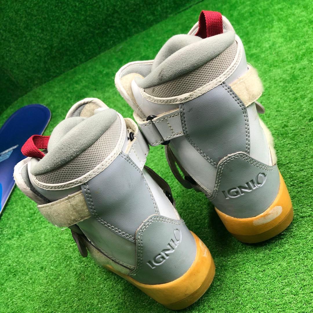 宝-631 子供用スノーボードセット120cm ビンディング新品 メンテナンス済