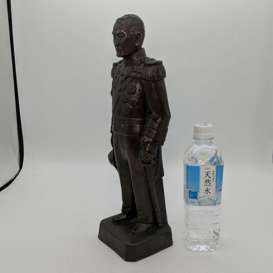 興楽園 木村長十郎友敬（木村貫一） 備前焼 東郷元帥像 共箱栞 東郷平八郎 置物