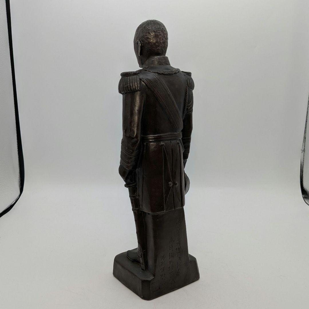 興楽園 木村長十郎友敬（木村貫一） 備前焼 東郷元帥像 共箱栞 東郷平八郎 置物