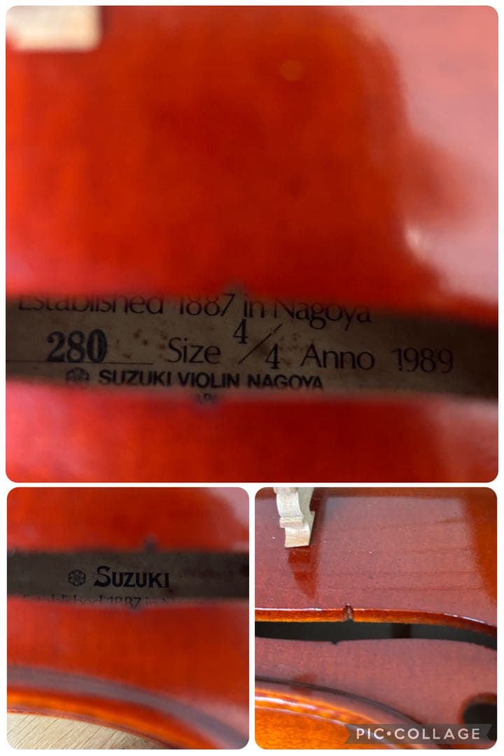 【極美品】スズキ　バイオリン　No.280 4/4 1989年